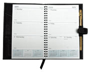 Forever leather weekly calendar